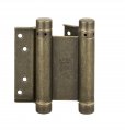 101OA100B2 Дверная петля пружинная амортизирующая + тормоз ALDEGHI 100x33x37 мм античная бронза