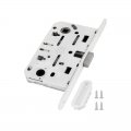 B06102.50.FM.567 Замок межкомнатный (BOX) WC AGB MEDIANA POLARIS (белый) + отв. планка
