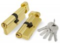 Цилиндровый механизм с вертушкой 100 ZM 70 mm (30+10+30) BP латунь