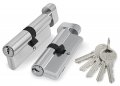 Цилиндровый механизм с вертушкой 100 ZM 90 mm (40+10+40) CP хром