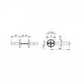 Дверная ручка на круглой розетке R.DSS201-0203/19 (DSS-0203/19) INOX 201