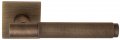 Дверная ручка на квадратном основании Fratelli Cattini "UNA X" 8FS-BY матовая бронза