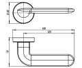 Дверная ручка раздельная EXCALIBUR URB4 OB-13 античная бронза