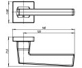 Дверная ручка раздельная GROOVE USQ5  BB/SBB/BB -17 кор. бронза/мат. кор бронза/кор. бронза