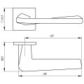 Дверная ручка раздельная TORSO USS CP-8 хром