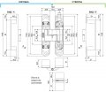 E30200.02.91 Петля скрытой установки AGB ECLIPSE 3.0 (белый) + комплект накладок