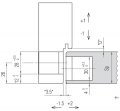 KUBICA HYBRID K6360 38 CM CR.SAT петля скрытая универсальная асимметричная, цвет МАТОВЫЙ ХРОМ (60kg)