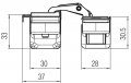 KUBICA HYBRID K6360 45CM BR петля скрытая универсальная асимметричная, цвет БРОНЗА (60 kg)
