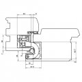 Петля скрытая универсальная TECTUS TE 680 3D до 160 кг SIMONSWERK (SW168) бронза металлик
