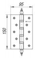 Петля универсальная 4BB/E 150x95x3 WAB (матовая античная бронза)