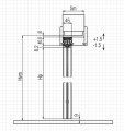 Рото механизм на полотно 715-965х2384мм с ABS, серый (98/2384/2ABS/A)