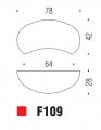 Ручка кнопка модерн COLOMBO DESIGN F109-CR полированный хром