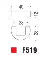 Ручка кнопка модерн COLOMBO DESIGN F519-CM матовый хром