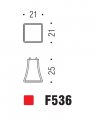 Ручка кнопка модерн COLOMBO DESIGN F536-CM матовый хром