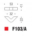 Ручка скоба модерн COLOMBO DESIGN F103A-CR полированный хром 32 мм