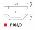 Ручка скоба модерн COLOMBO DESIGN F103D-CM матовый хром 96 мм