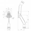 Упор дверной напольный STOPPER-100 BL черный