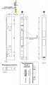 В01120.30.78 Замок межкомнатный AGB TOUCH серый